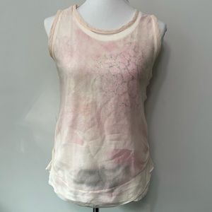 Helmut lang silk layered tank